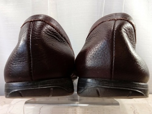Etienne Aigner Prism Loafer Shoes Brown Leather Women Size 7.5 Buckle embellish - Picture 8 of 11