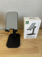 New/Open Box Folding Desktop Phone Stand fits devices from 4.7" to 13" 