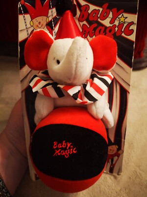 NEU UND UNGEÖFFNET SELTEN. BABYMAGIE. GESCHENKE VON GOLDENEM BÄREN. ZIRKUS ELEFANT. PLÜSCHTIER.