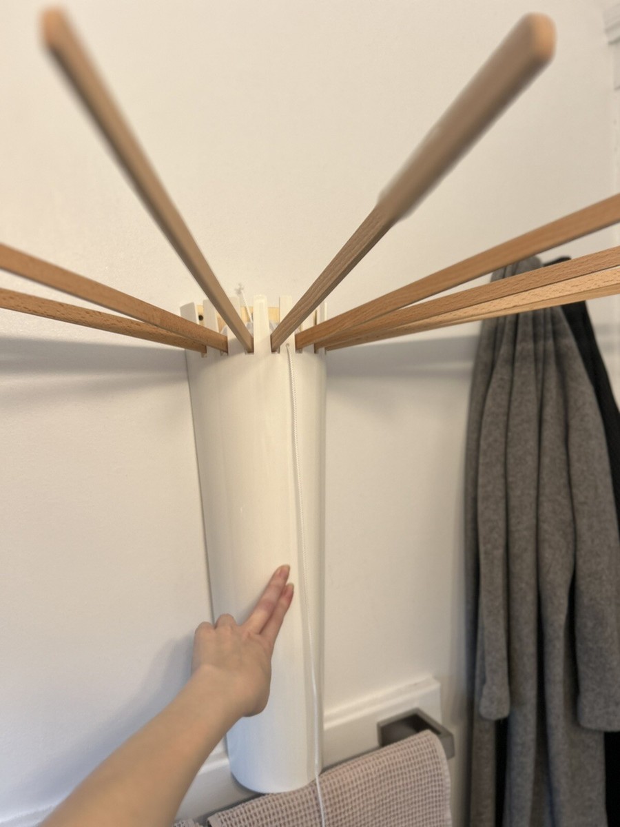 Foppapedretti Wall Mount Laundry Drying Rack Modern Minimal