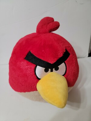 2010 Rovio Angry Birds Red 12''  Plush - pre-owned