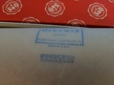 QRS Piano Word Roll It's a Song to Tell a Lie EUC