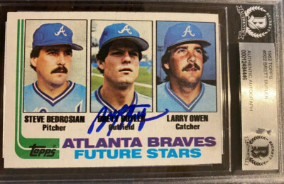 Brett Butler Signed 1982 Topps Rookie Card #502 Autograph RC🔥Beckett ...