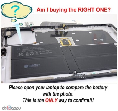 New Battery For Microsoft Surface Book 2 15