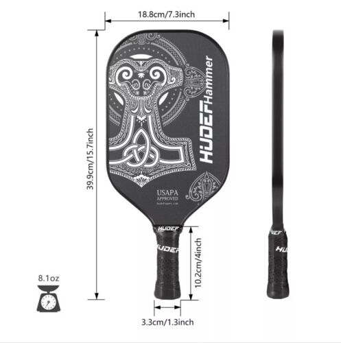 Pickleball Paddle,Pickleball Paddles Lightweight Graphite Carbon Fiber - Picture 6 of 6