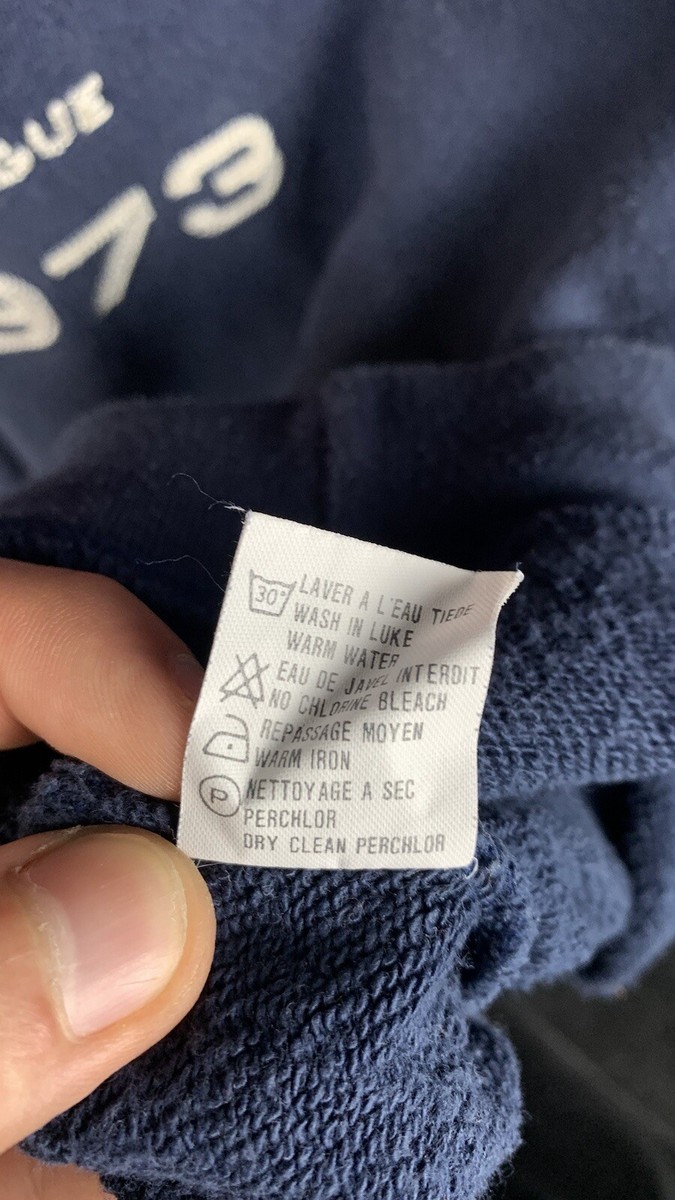 issey miyake 90s スウェット Vintage Naf Naf Issey Miyake 90s Navy Blue Embroidered