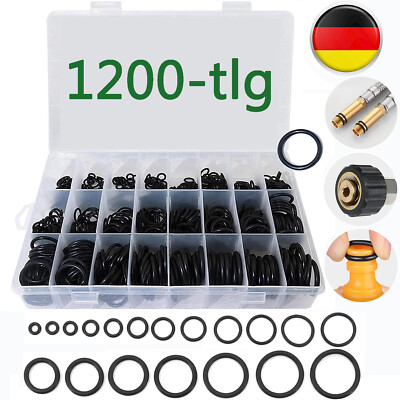 1200tlg O Ring Sortiment Dichtringe Oringe NBR Gummi Oring Dichtung Set