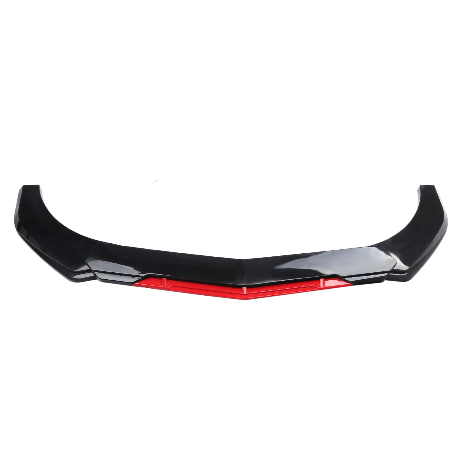 Front Bumper Lip Spoiler Splitter Body+Strut Rods Glossy Black For Honda Civic