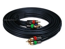 Monoprice 6311 10-Feet 18AWG CL2 Premium 3-RCA Component Video Coaxial Cable