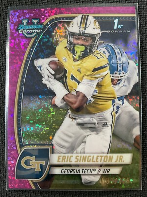 Eric Singleton 2024 Bowman U Chrome Fuchsia Diamond Refractor RC #033/125