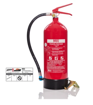 MBS-FIRE ® 6 Liter ABF Fettbrand Feuerlöscher 10 LE f. Fettbrände u. Gastronomie + Plakette