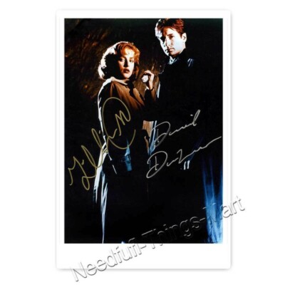 Akte X  David Duchovny & Gillian Anderson Mulder & Scully Autogrammfoto [AK3]
