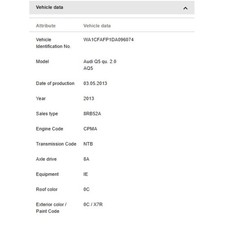 Audi 2009-2025 Audi Q7 Felgenschloss Satz 83A071455