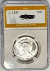 1947 Superb Gem BU +++  Walking Liberty Half Dollar Blazing White Luster No Res.