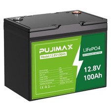 12V 100Ah LiFePO4 Lithium Battery 8000 Deep Cycle BMS for Solar RV Off-grid