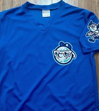 Asheville Tourists 2014 Promo Jersey Blue Mr Moon Adult LARGE