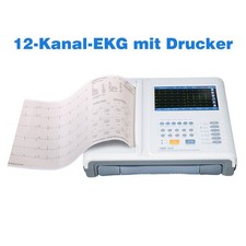 LEPU 12-Kanal EKG-Ger&auml;t Tragbares 7-Zoll mit Drucker Wi-Fi Kabelnetzwerk (Neu)