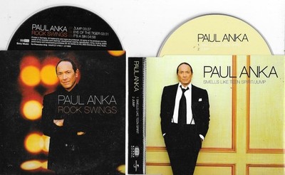 2 x PAUL ANKA - smells like teen spirit + rock swings   - promo CD s