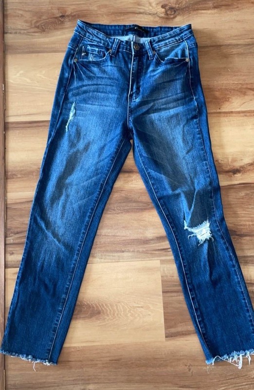 KanCan Capri Jeans Blue Denim Sz 5/26 Preowned