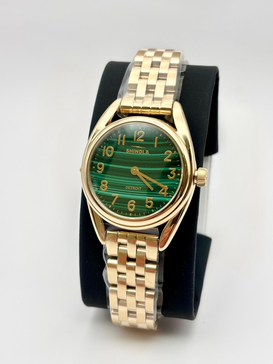 New Shinola Derby Malachite 30MMM Women's Watch S0120307528