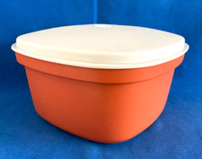 Vintage Tupperware Orange Microwave Steamer Veg Rice 888 Strainer 887 Lid 889