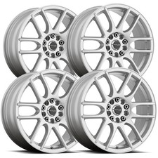 4 Raceline 141s Mystique 16x7 5x1125x120 40mm Silver Wheels Rims 16 Inch