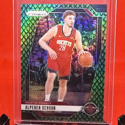 ALPEREN SENGUN 2024 Prizm Jade Dragon Scale Prizm /48 #201 Houston Rockets