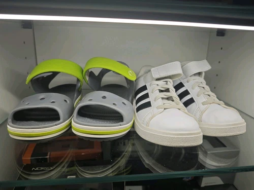 Adidas Grand Court Bianco Scarpe Bambino Junior Sneakers.REGALO Crocs Sandal