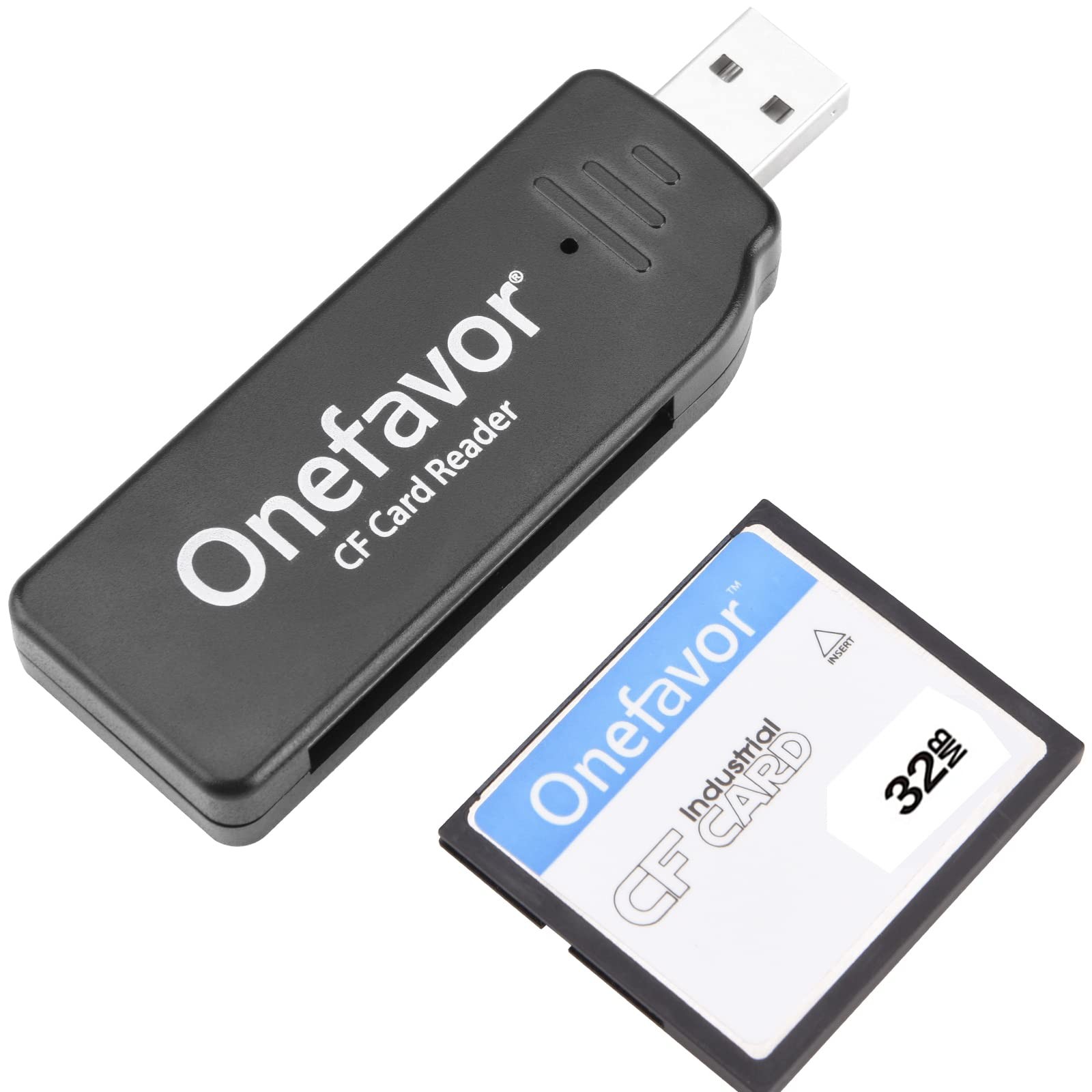 CF Card Reader USB Memory Adapter Writer With 32MB Compact Flash Card