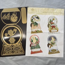 Anna Griffin AG-1150 Snowglobe Easel Card Dies - Instruction Magnetic Sheet