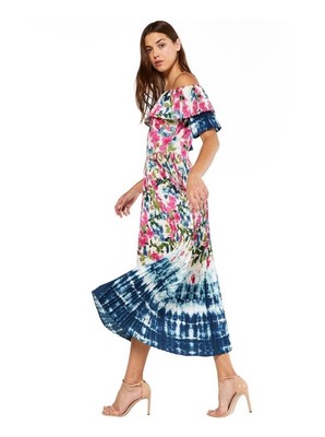 maxi dip dye floral dress No.6 Rochelle Dress in Dip Dye No.6 Store