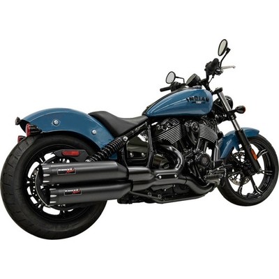 Bassani Manufacturing 8CH17B 4 Zoll Slip-On Schalldämpfer Schwarz