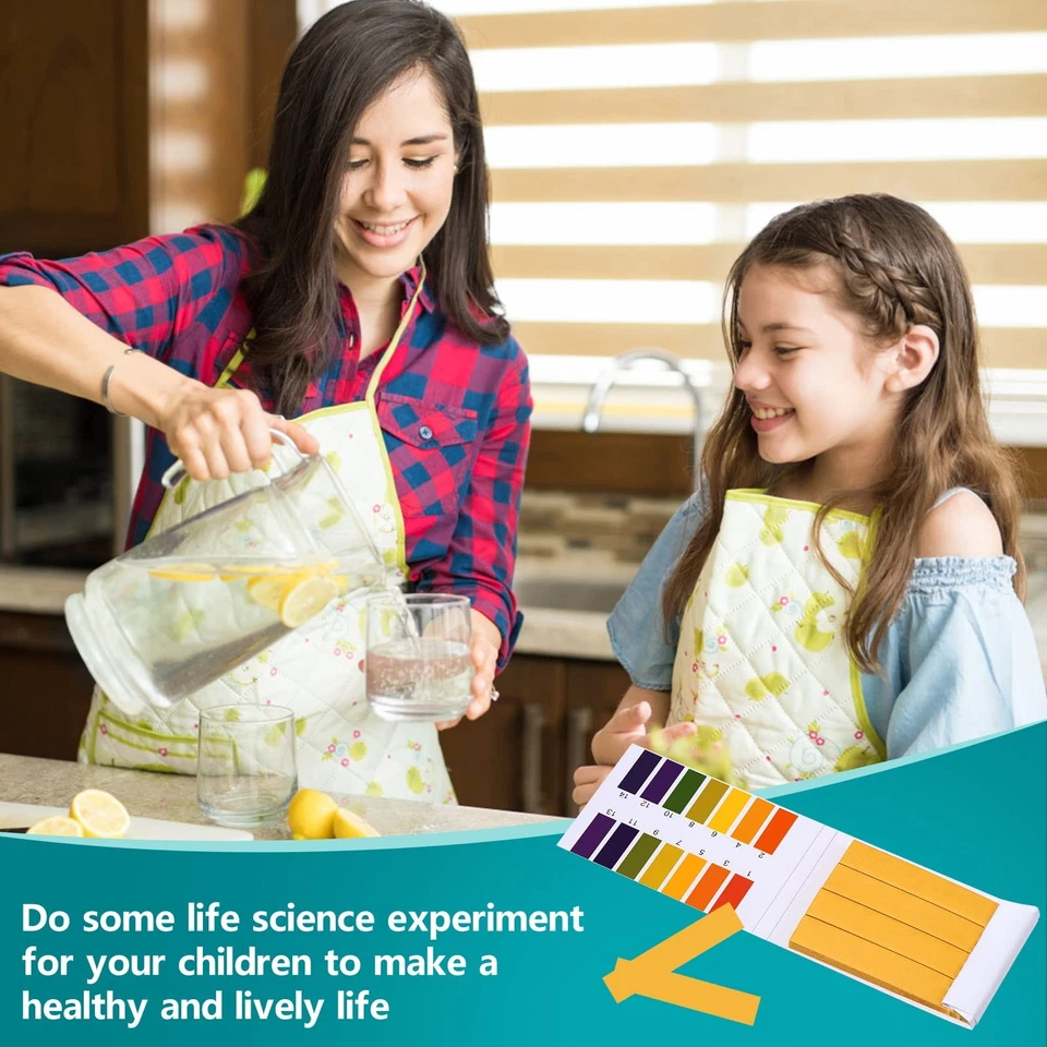 Cartine Tornasole pH 240 Strisce Indicatore di PH Cartina da 1 a 14 Cartina - Immagine 3 di 4