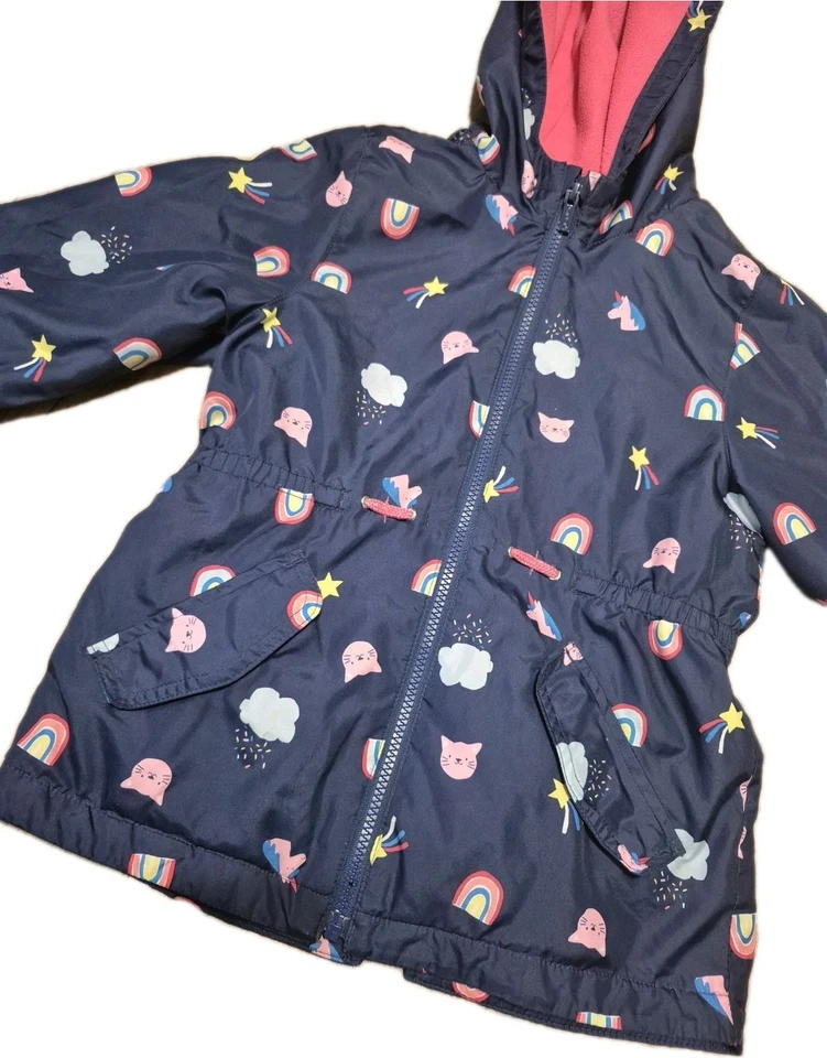 Chaqueta Carters Niñas Talla 6 Azul Oscuro Cremallera Completa Foto 2 de 4