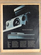 Polaroid SX-70 Alpha 1 Land Camera 1977 Vintage Print Ad