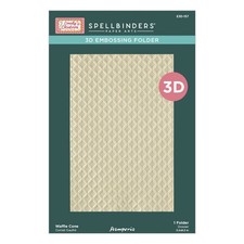 WAFFLE CONE 3D EMBOSSING FOLDER-Spellbinders Emboss-Texture-Ice Cream-Christmas
