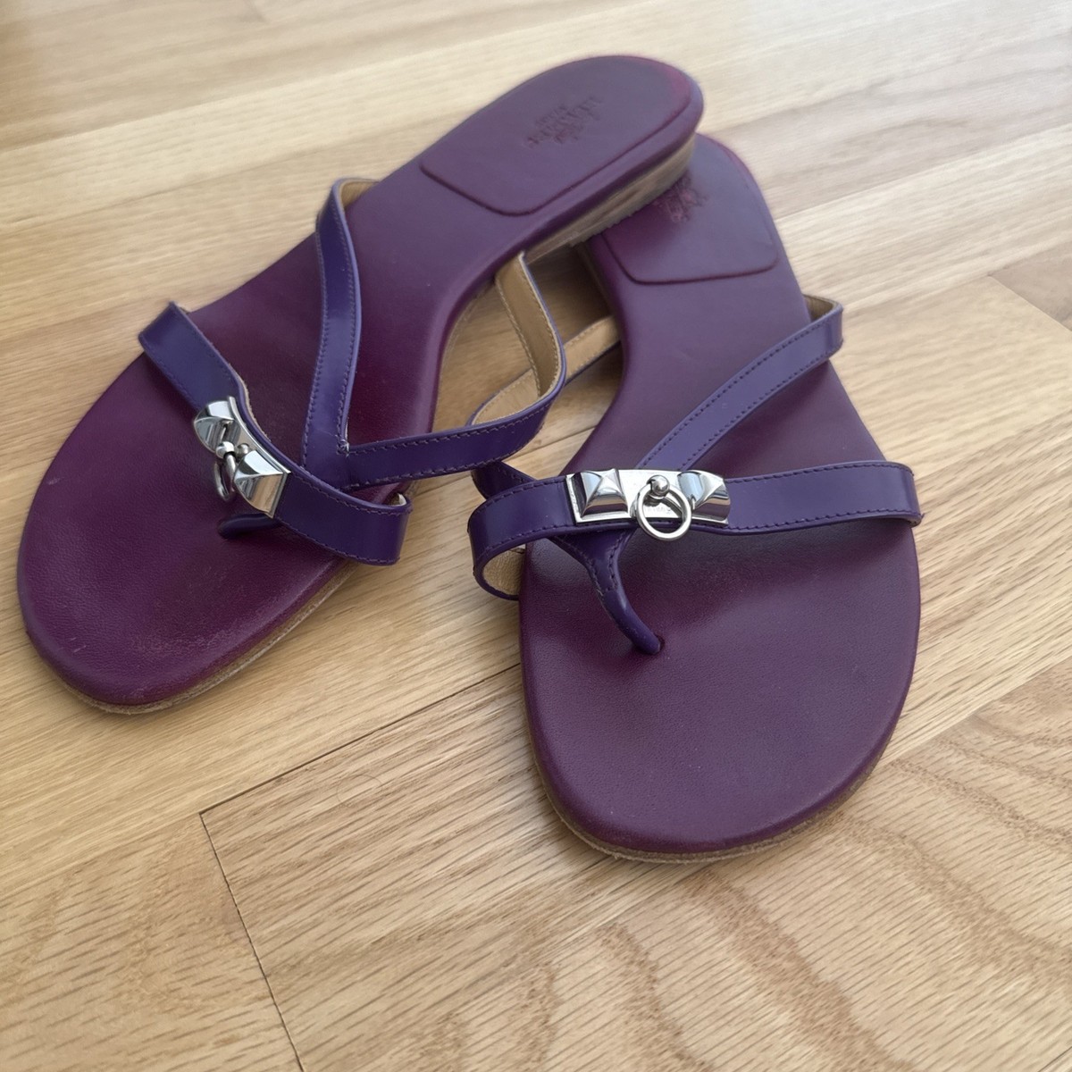 Hermes Corfou Sandals Leather 8 View 3