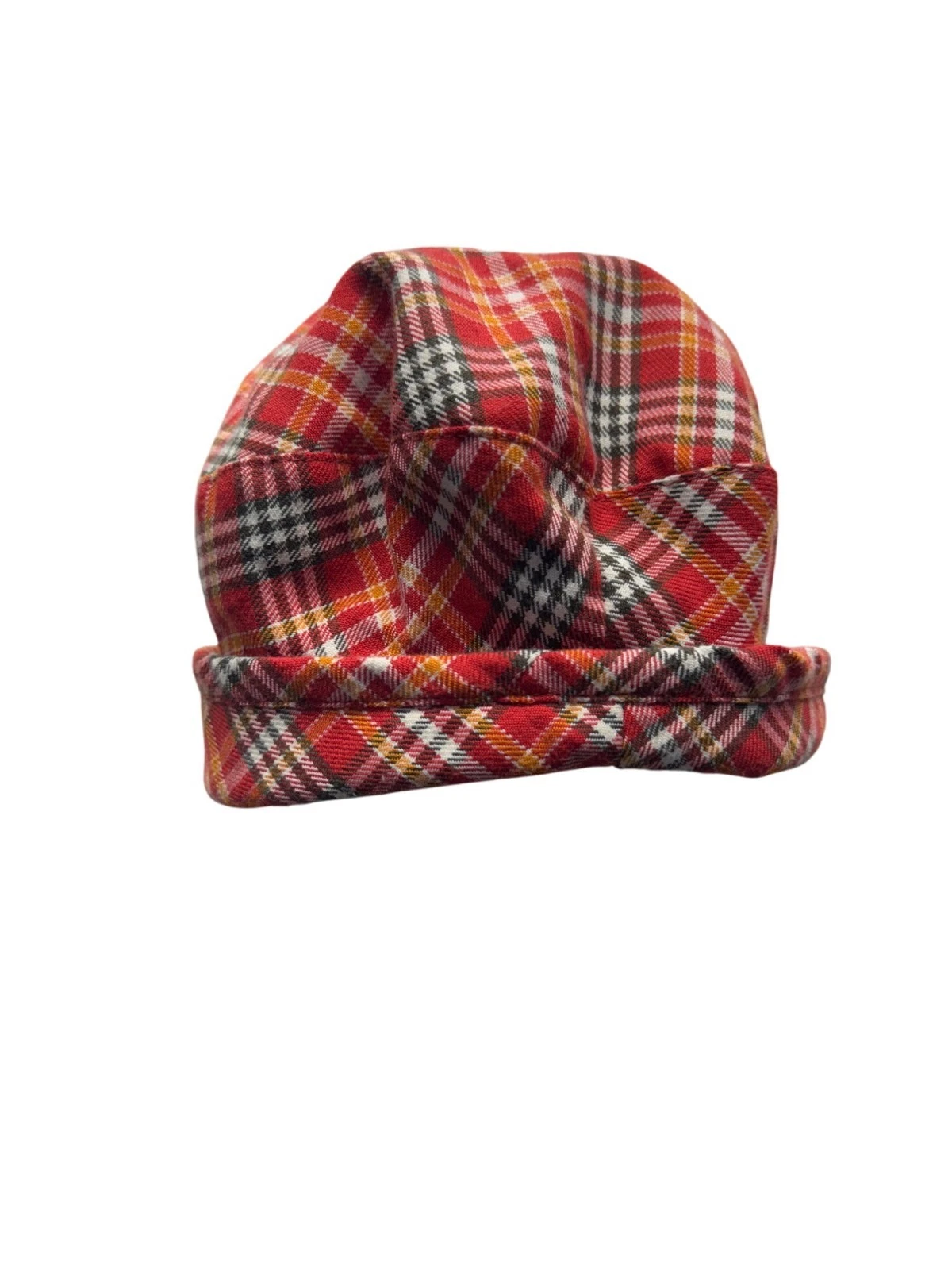 Baby Gap Red Plaid L/XL Bucket Hat 12-24 Months Polyester Cotton Blend #9613