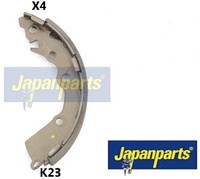 Japanparts GF-K23AF Bremsbackensatz 4 Bremsbacken Trommelbremse FüR Kia