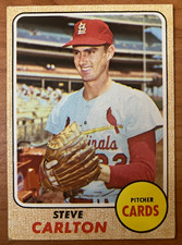 ST. LOUIS CARDINALS: 1968 Topps #408 Steve Carlton - VG-EX to EX