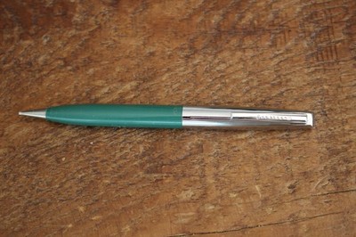 Vintage Sheaffer Green Ribbed with Silver Cap Mechanical Pencil Made In USA