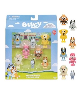 BLUEY BINGO NEIGHBORHOOD FRIENDS PACK Judo Missy Lucky Muffin 8 Figures 2018