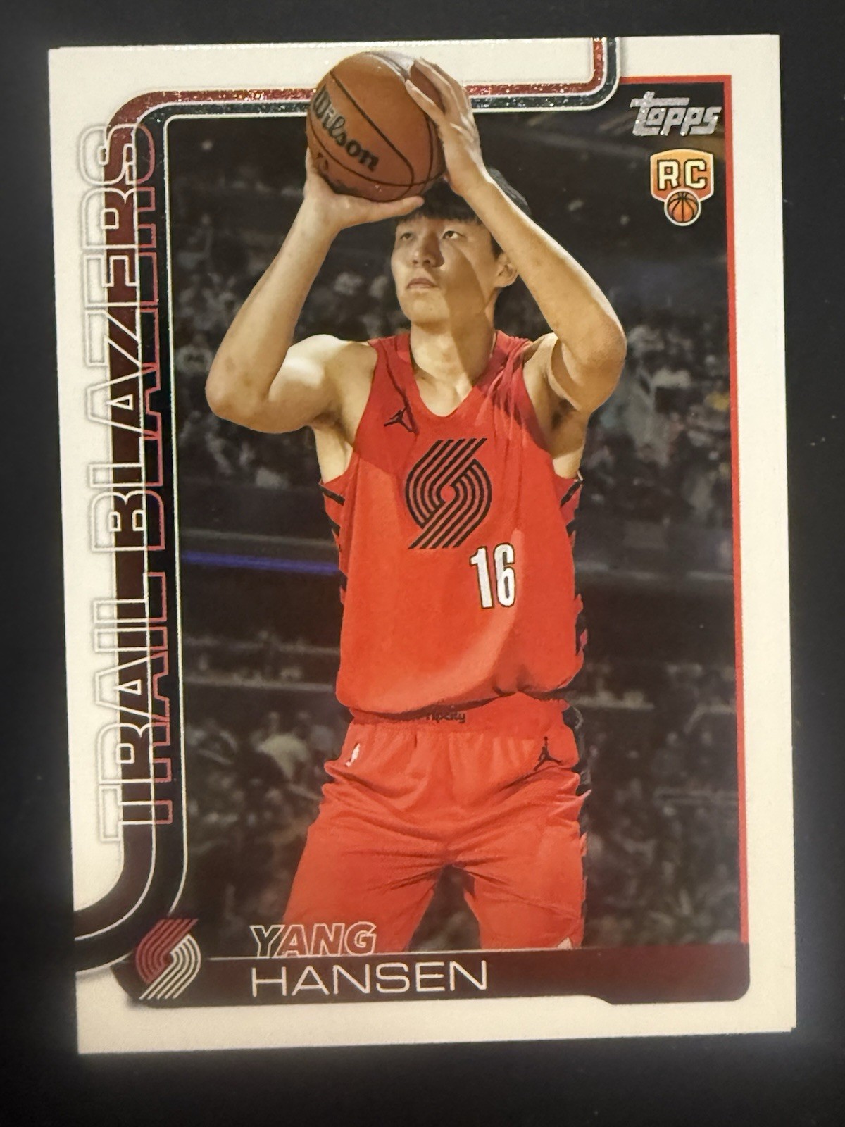2025-26 Topps Yang Hansen Rookie RC Portland Trail Blazers #216