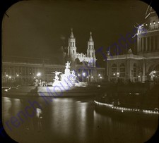 Magic Lantern Slide, Columbian Exposition, Night at the Fair 1893