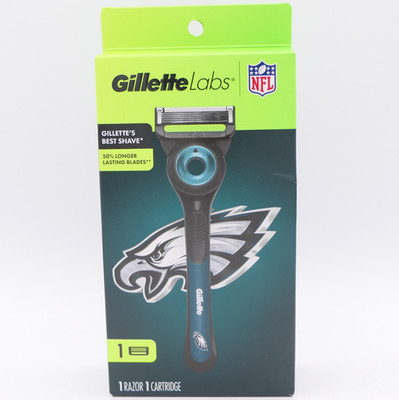 Gillette Labs NFL Philadelphia Eagles 5-Blade Razor 1 Handle & 1 Cartridge