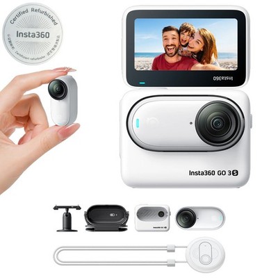 Insta360 GO 3S Standard Edition Arctic White (64 GB) Aktioncamera Aktionkamera