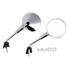 Retroviseur Droit /Gauche courte chrome pour Piaggio Vespa Primavera 50-125-150.