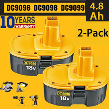 2PACK 18V For Dewalt 18 VOLT XRP DC9096 DC9098 Ni-Mh Battery DC9099 DC9096-2