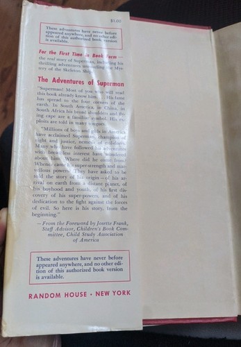 1942 THE ADVENTURES OF SUPERMAN BY GEORGE LOWTHER With Original DUST JACKET - Foto 6 di 23