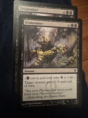 Mtg Dismember Nm! Neue Phyrexia - 1 MANA KILL! 